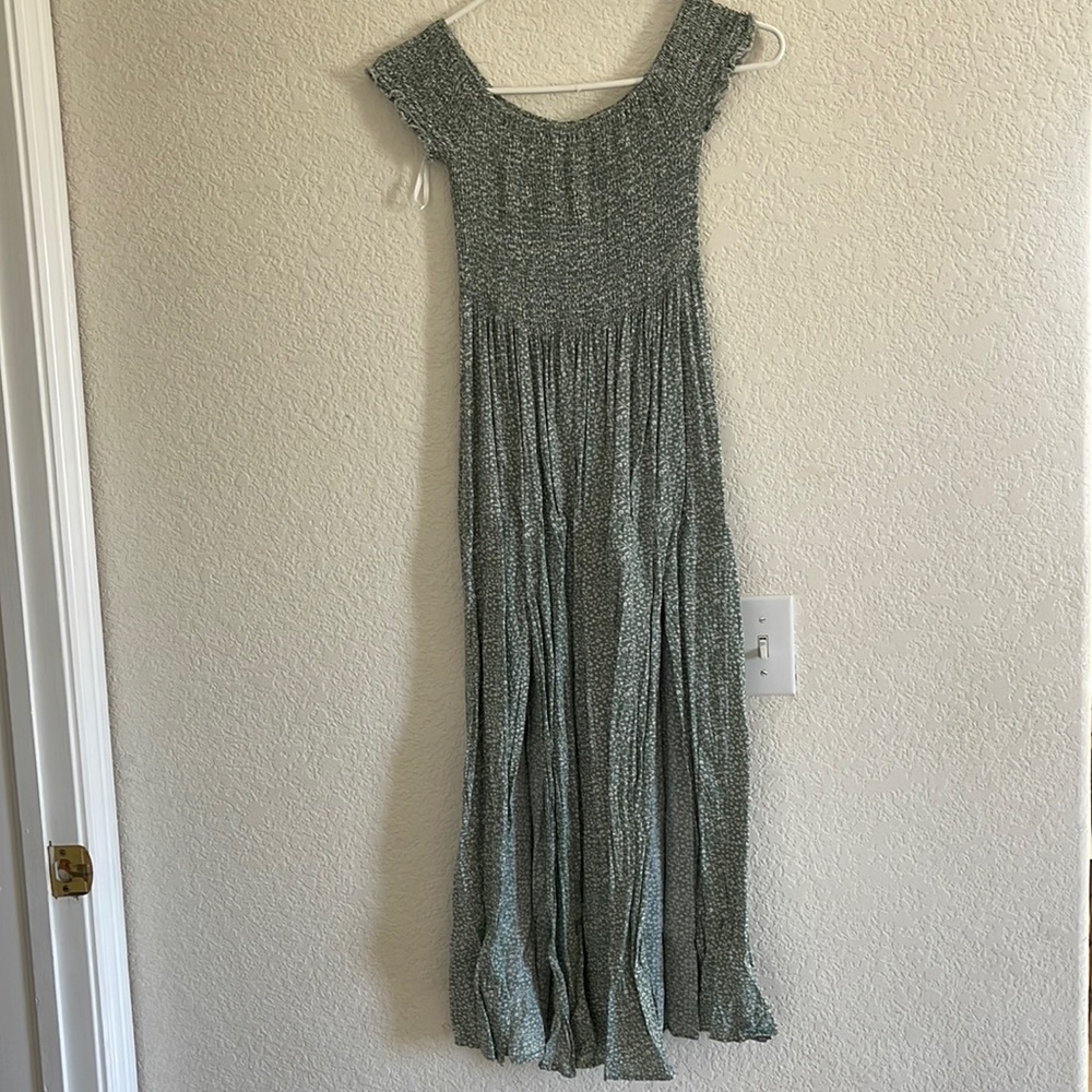 Floral Off the shoulder A Line Dress - Size S